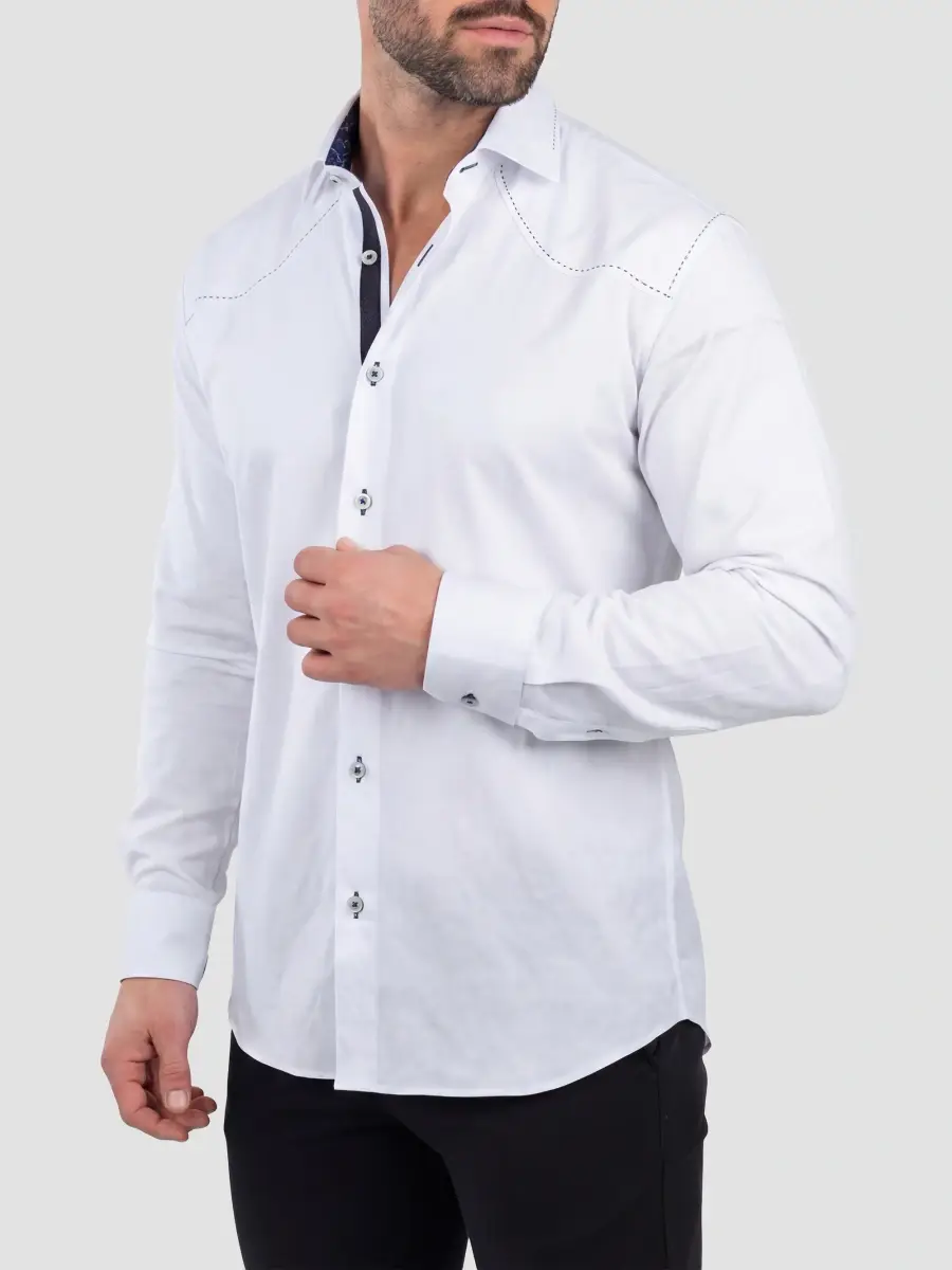 Maceoo Men's Punto Woven Long-Sleeve Shirt | Thumbnail 5 Maceoo Men's Punto Woven Long-Sleeve Shirt | Thumbnail 5