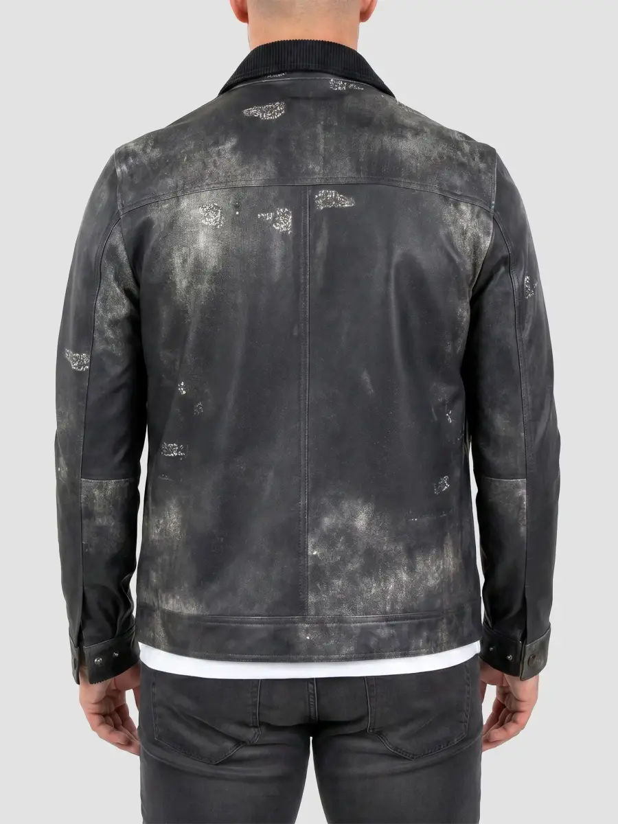 Maceoo Men's Captain Leather Jacket | Thumbnail 4 Maceoo Men's Captain Leather Jacket | Thumbnail 4