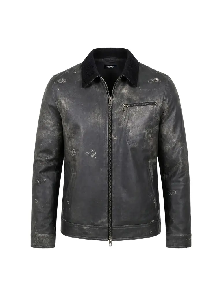 Maceoo Men's Captain Leather Jacket