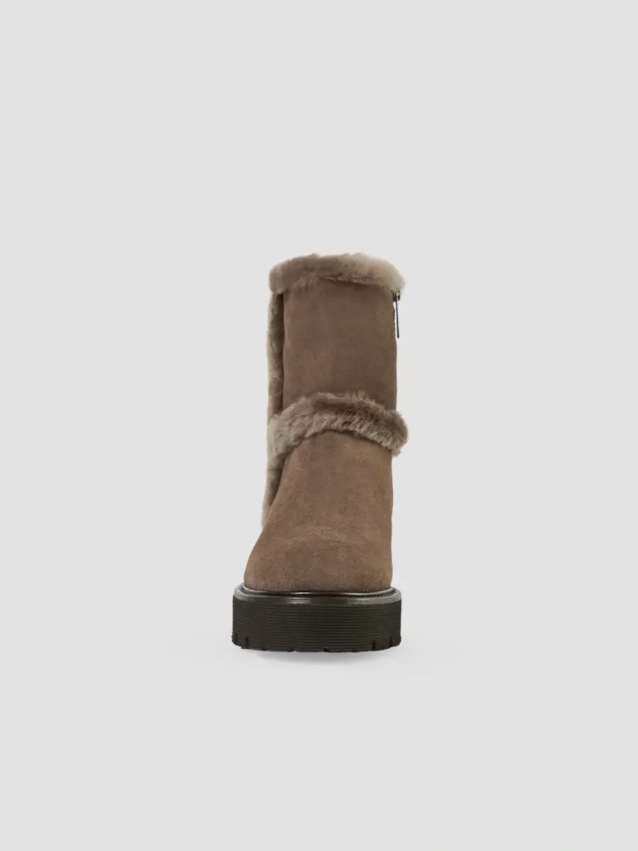 Aquatalia Women's Ella 50MM Shearling-Trimmed Suede Ankle Boots | Thumbnail 6 Aquatalia Women's Ella 50MM Shearling-Trimmed Suede Ankle Boots | Thumbnail 6