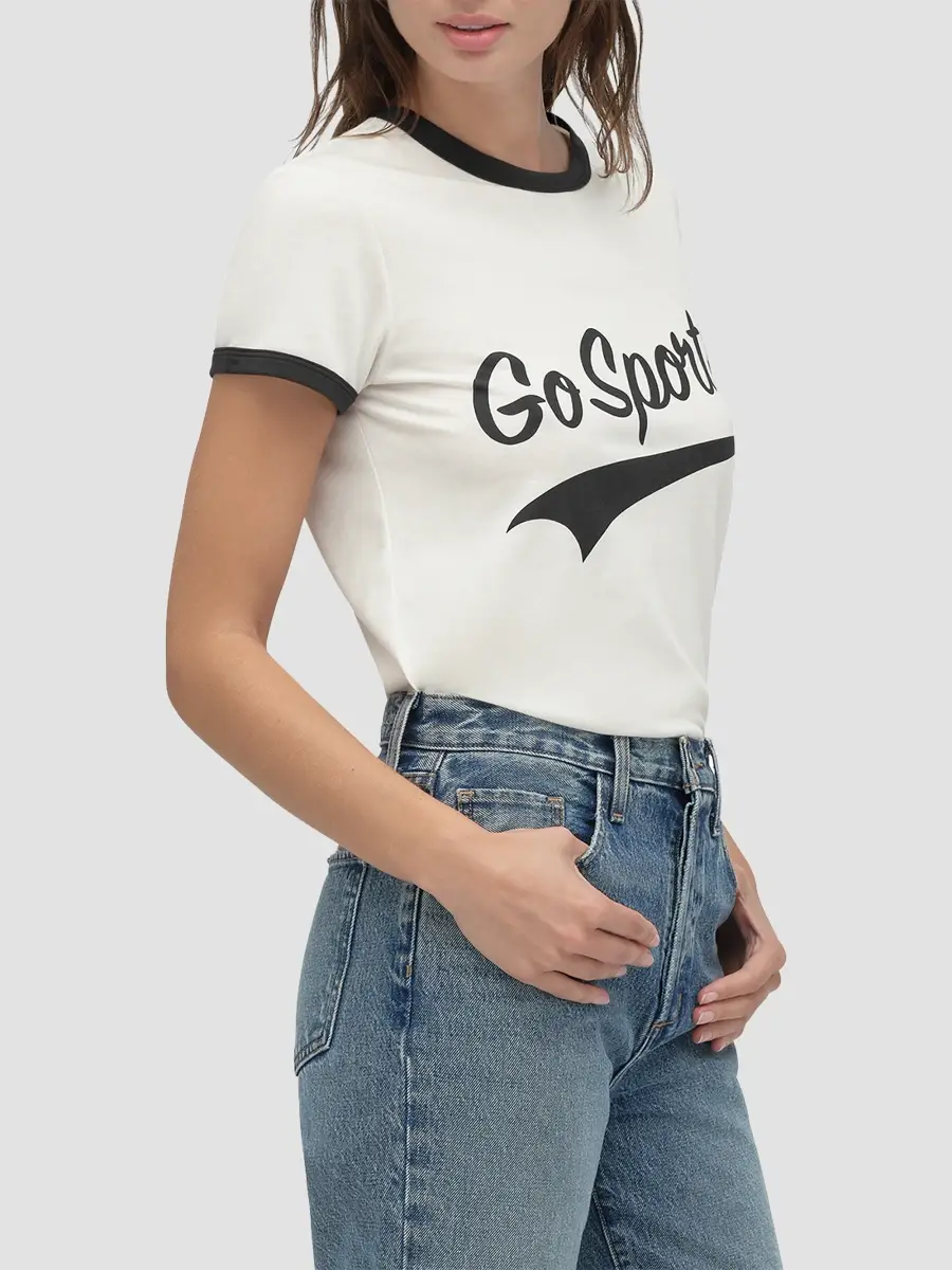 Favorite Daughter Women's The Go Sports Ringer T-Shirt | Thumbnail 3