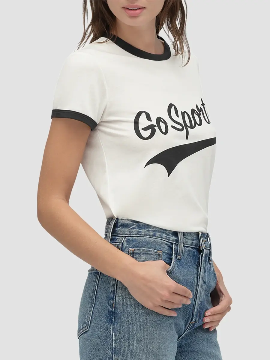 Favorite Daughter Women's The Go Sports Ringer T-Shirt | Thumbnail 5