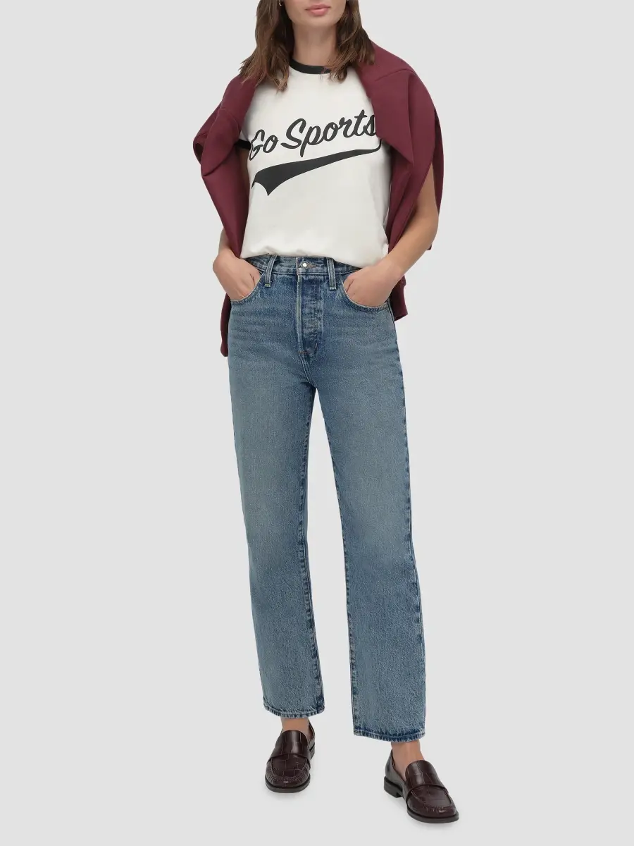 Favorite Daughter Women's The Go Sports Ringer T-Shirt | Thumbnail 2