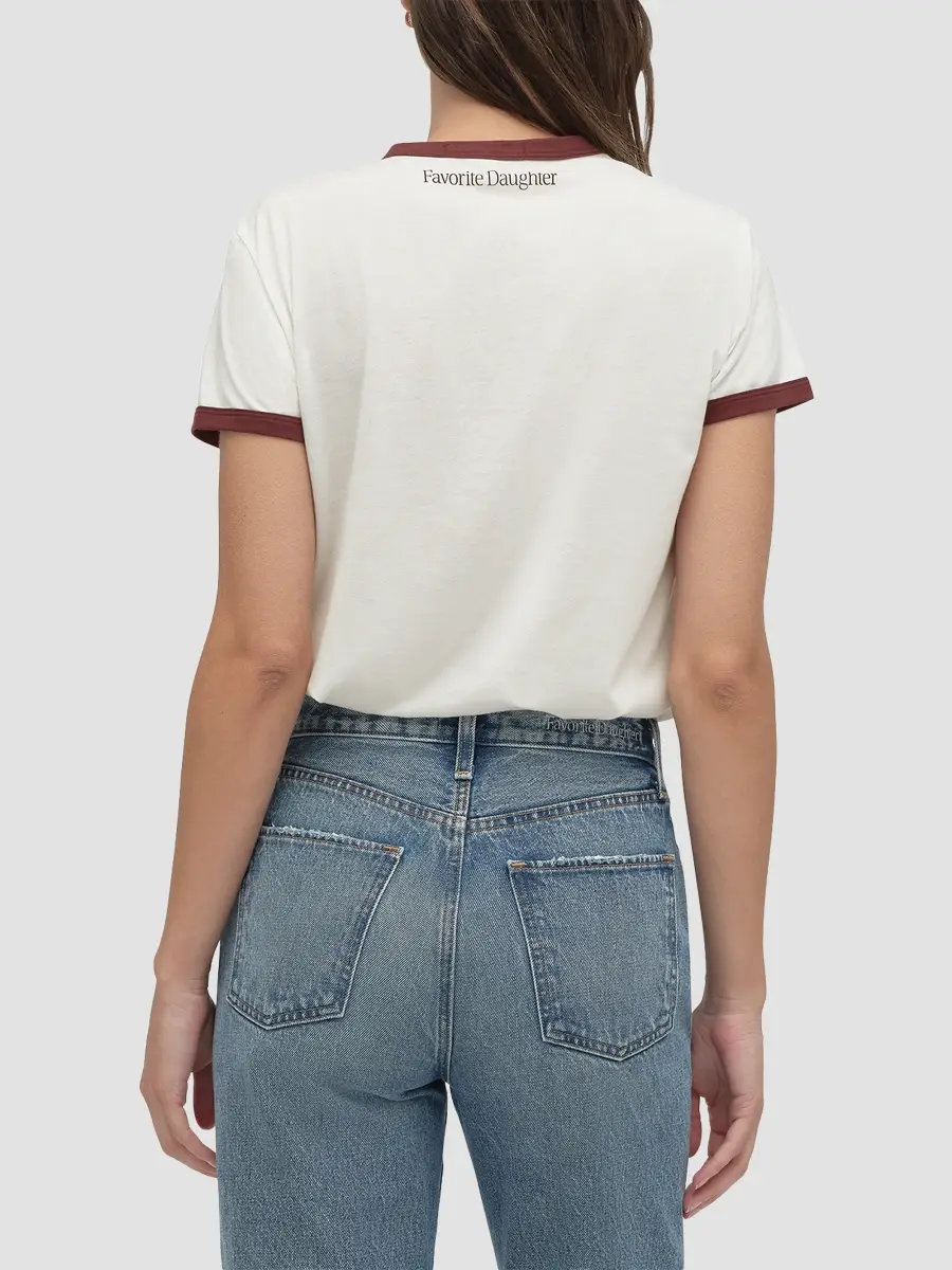 Favorite Daughter Women's The Go Sports Ringer T-Shirt | Thumbnail 3