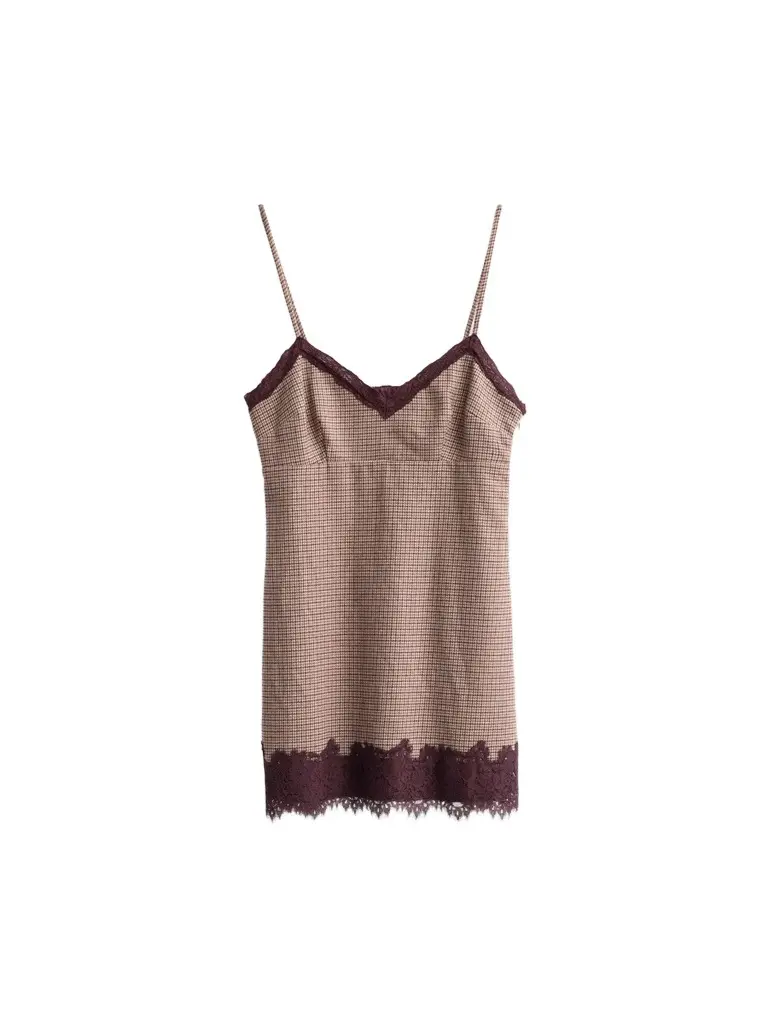 Women's Iliona Lace-Trimmed Mini Dress Women's Iliona Lace-Trimmed Mini Dress
