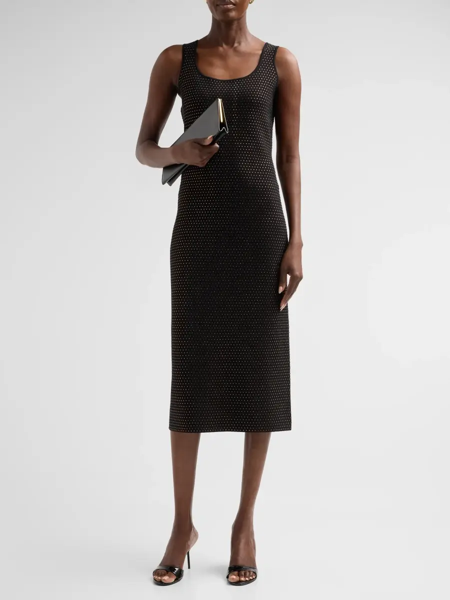 Elie Tahari Women's Blakely Embellished Sweater Midi Dress | Thumbnail 2 Elie Tahari Women's Blakely Embellished Sweater Midi Dress | Thumbnail 2