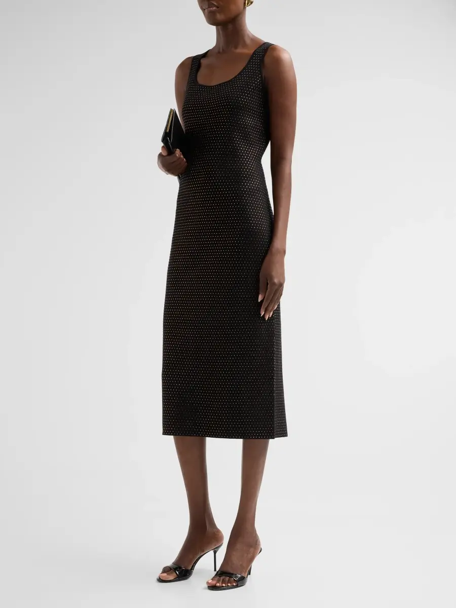 Elie Tahari Women's Blakely Embellished Sweater Midi Dress | Thumbnail 4 Elie Tahari Women's Blakely Embellished Sweater Midi Dress | Thumbnail 4