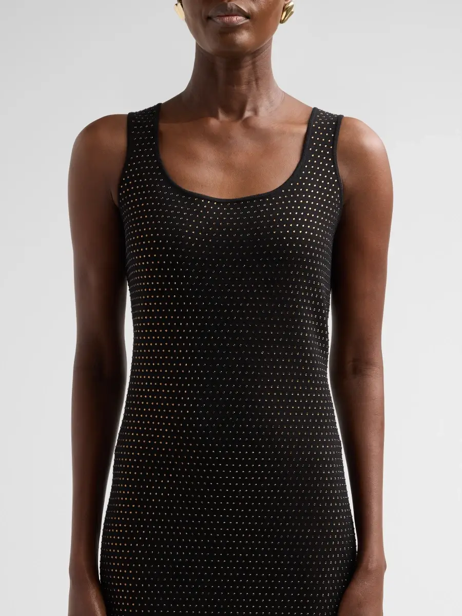 Elie Tahari Women's Blakely Embellished Sweater Midi Dress | Thumbnail 5 Elie Tahari Women's Blakely Embellished Sweater Midi Dress | Thumbnail 5