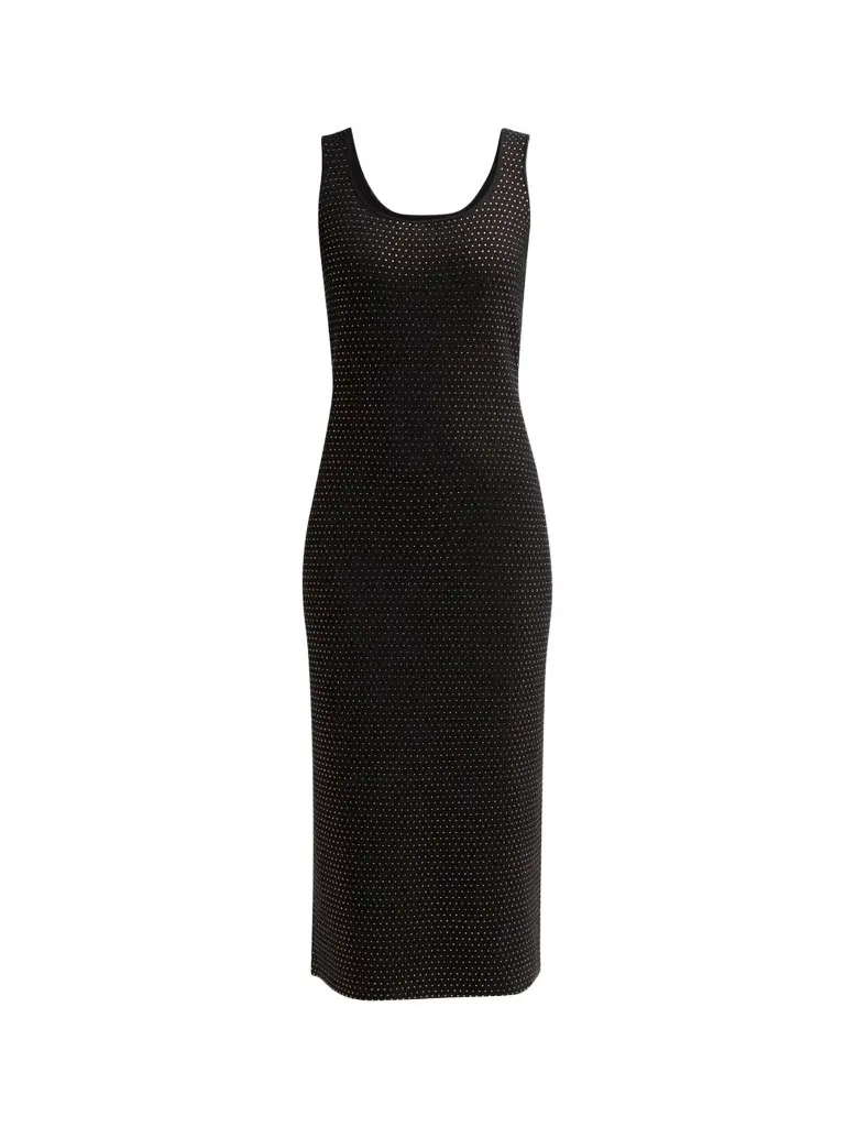 Elie Tahari Women's Blakely Embellished Sweater Midi Dress