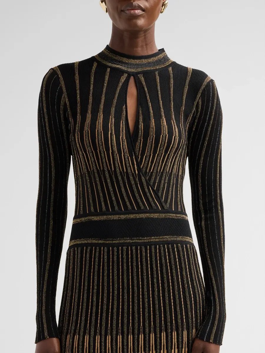 Elie Tahari Women's Alicia Lurex Sweater Dress | Thumbnail 5 Elie Tahari Women's Alicia Lurex Sweater Dress | Thumbnail 5