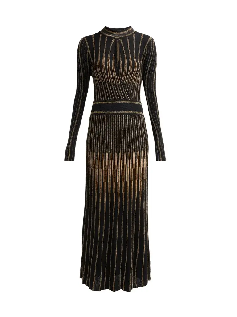 Elie Tahari Women's Alicia Lurex Sweater Dress