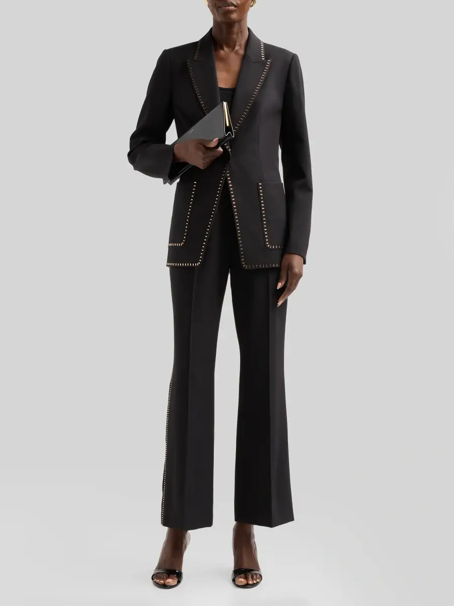 Elie Tahari Women's Margaret Embellished-Trim Blazer | Thumbnail 2
