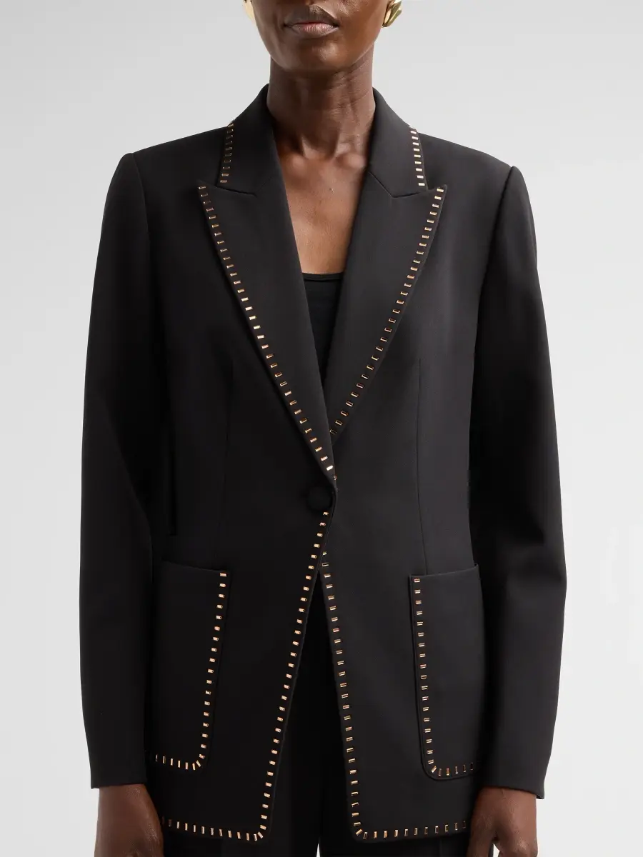 Elie Tahari Women's Margaret Embellished-Trim Blazer | Thumbnail 5