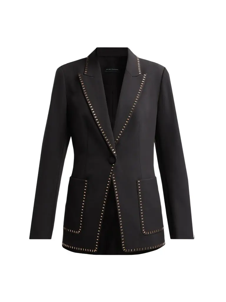 Elie Tahari Women's Margaret Embellished-Trim Blazer