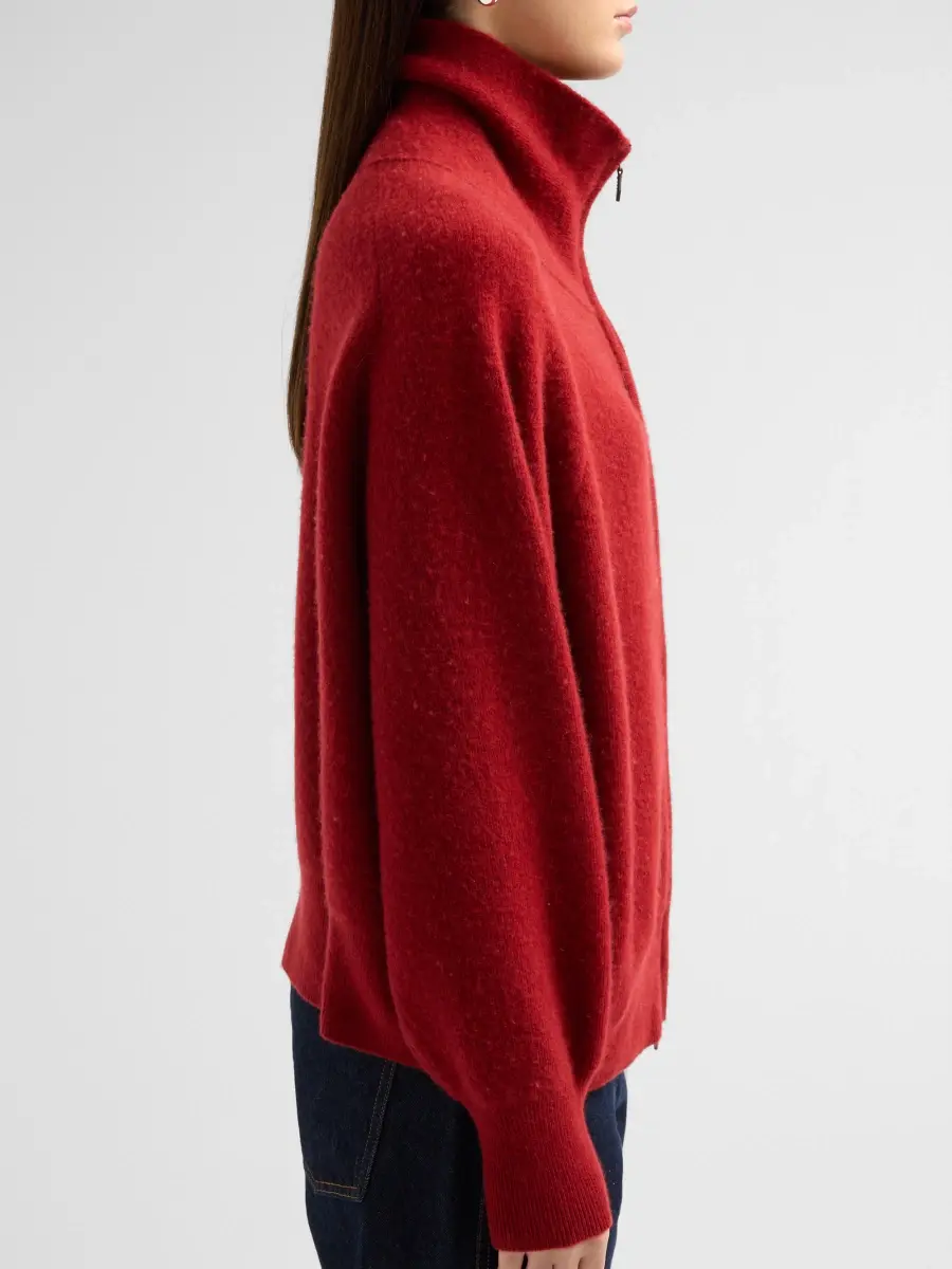 Guest In Residence Women's Felted Wool-Cashmere Zip-Front Jacket | Thumbnail 5 Guest In Residence Women's Felted Wool-Cashmere Zip-Front Jacket | Thumbnail 5