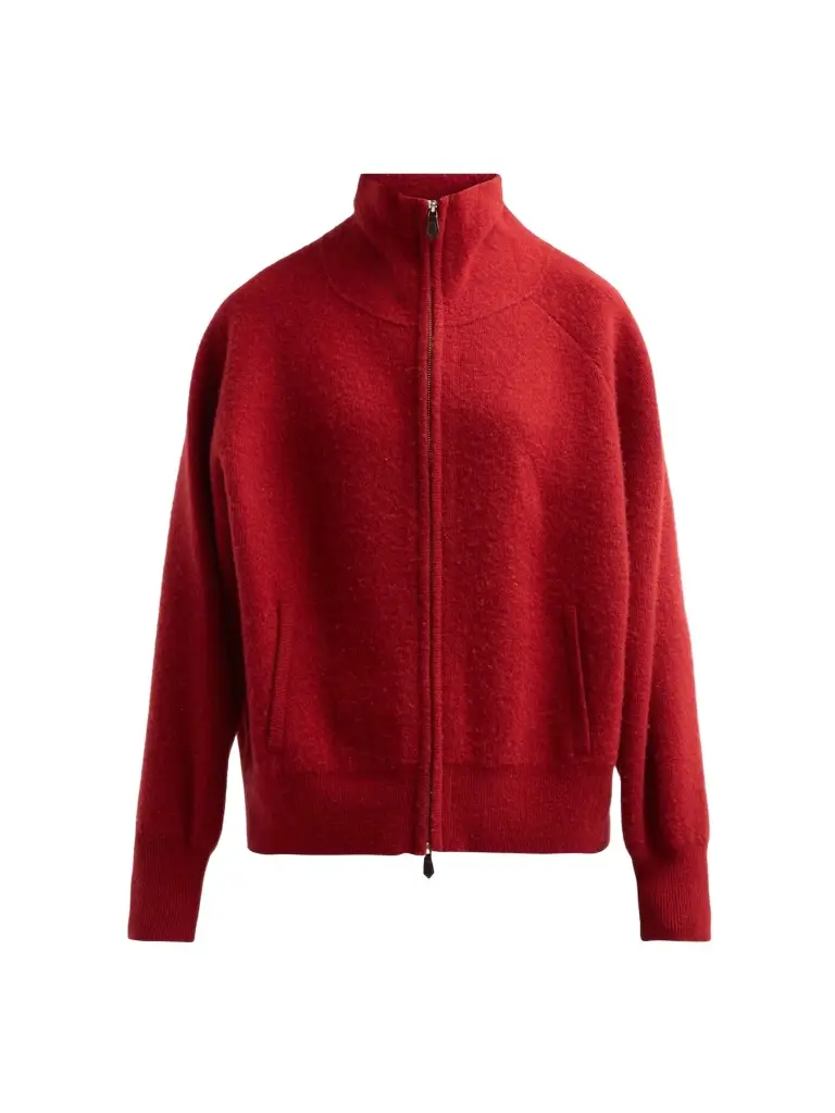 Women's Felted Wool-Cashmere Zip-Front Jacket Women's Felted Wool-Cashmere Zip-Front Jacket