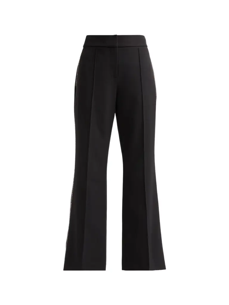 Elie Tahari Women's Margaret Embellished-Trim Trousers