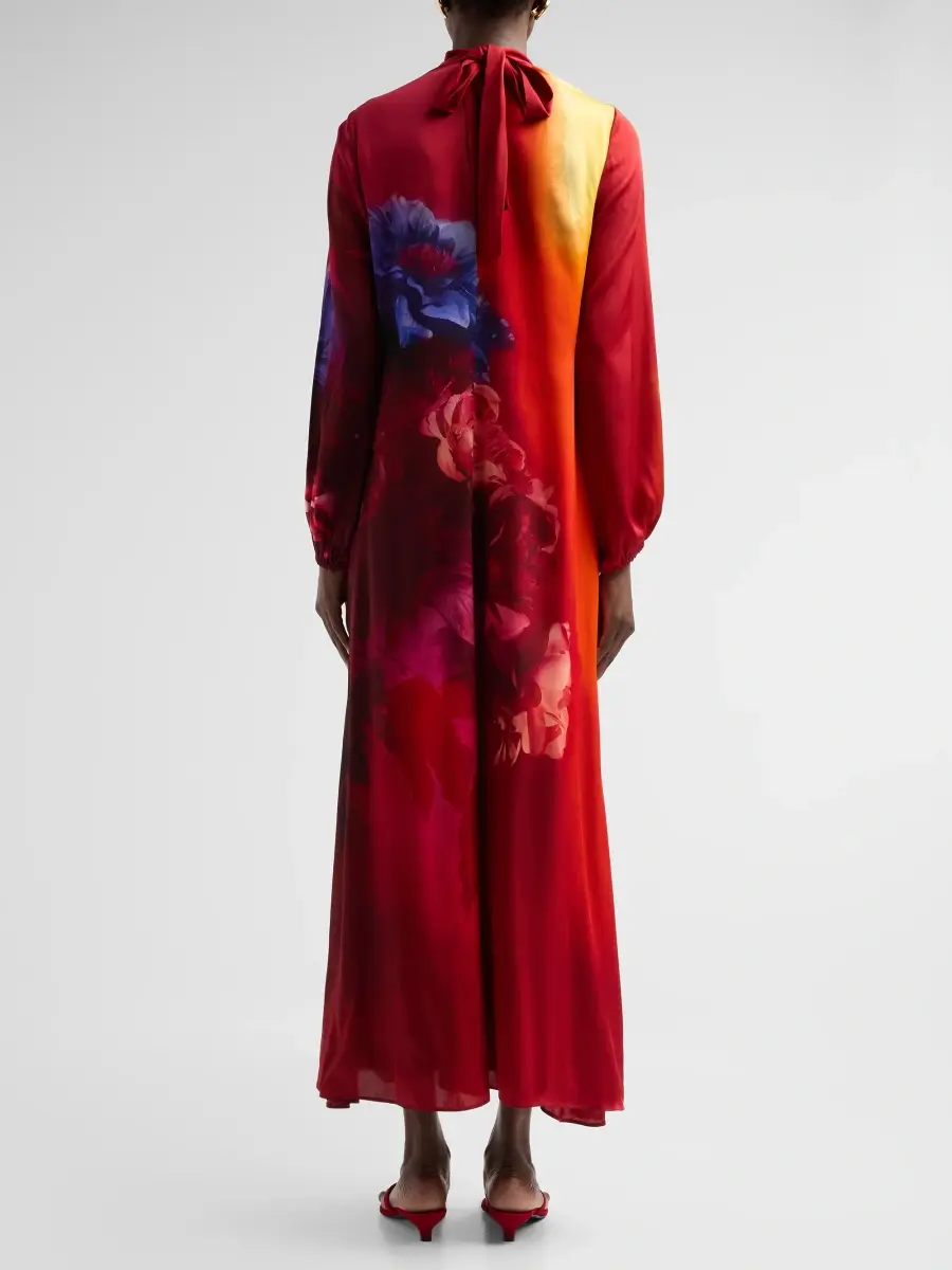 Elie Tahari Women's Alana Floral Silk-Blend Maxi Dress | Thumbnail 3 Elie Tahari Women's Alana Floral Silk-Blend Maxi Dress | Thumbnail 3
