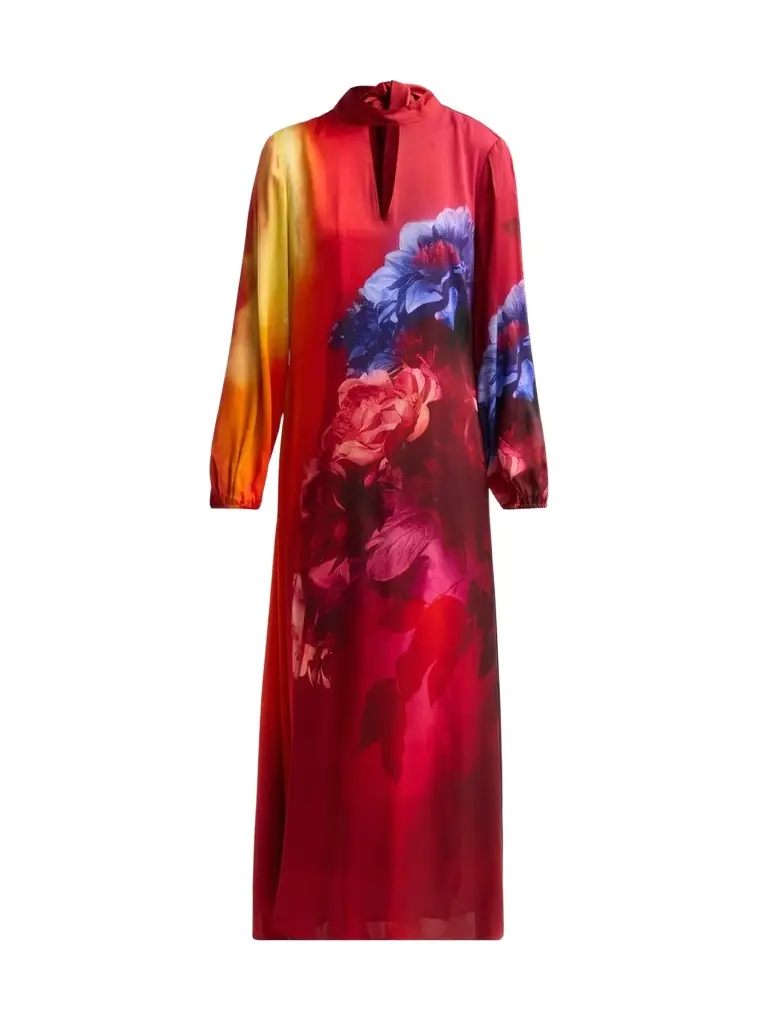 Elie Tahari Women's Alana Floral Silk-Blend Maxi Dress
