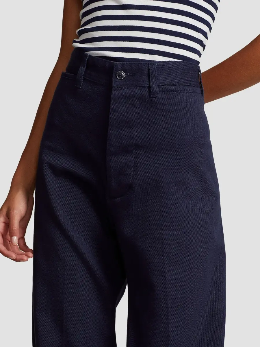 Polo Ralph Lauren Women's Wide-Leg Cotton-Blend Twill Pants | Thumbnail 6