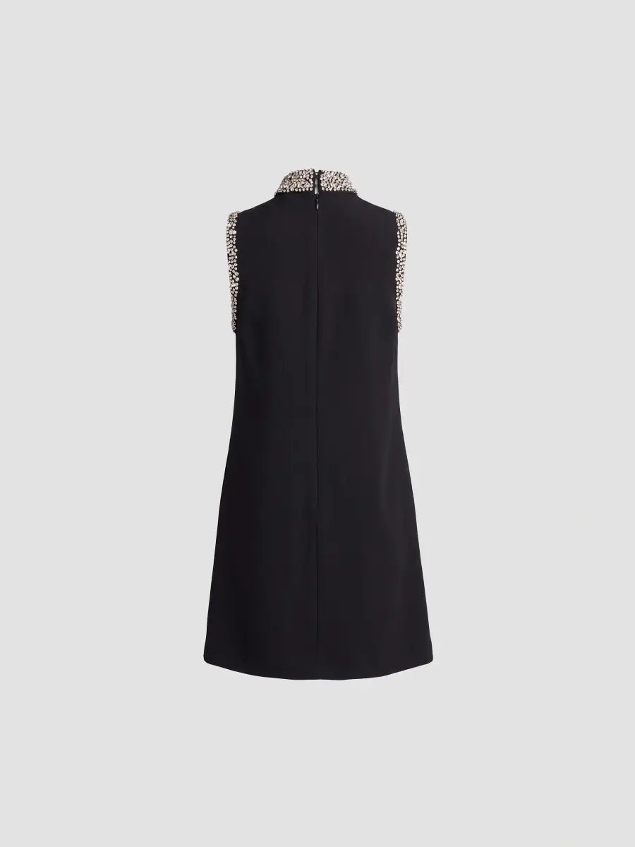 Mac Duggal Women's Beaded Crêpe Sleeveless Mini Dress | Thumbnail 6