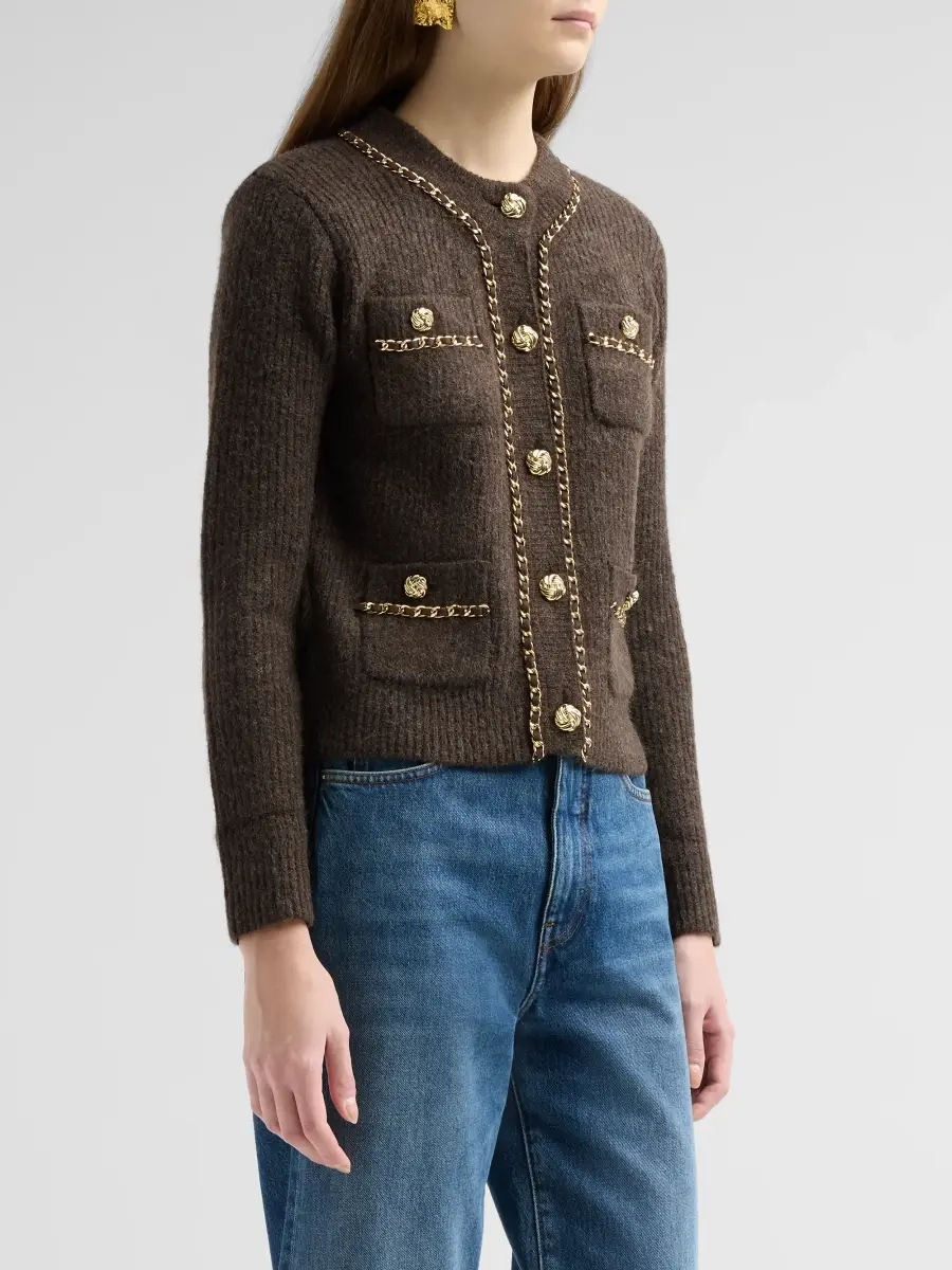 Generation Love Women's Selma Chain Cardigan | Thumbnail 4 Generation Love Women's Selma Chain Cardigan | Thumbnail 4