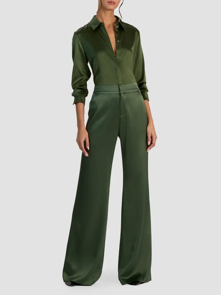 Alice + Olivia Women's Dylan High-Rise Wide-Leg Pants | Thumbnail 2 Alice + Olivia Women's Dylan High-Rise Wide-Leg Pants | Thumbnail 2