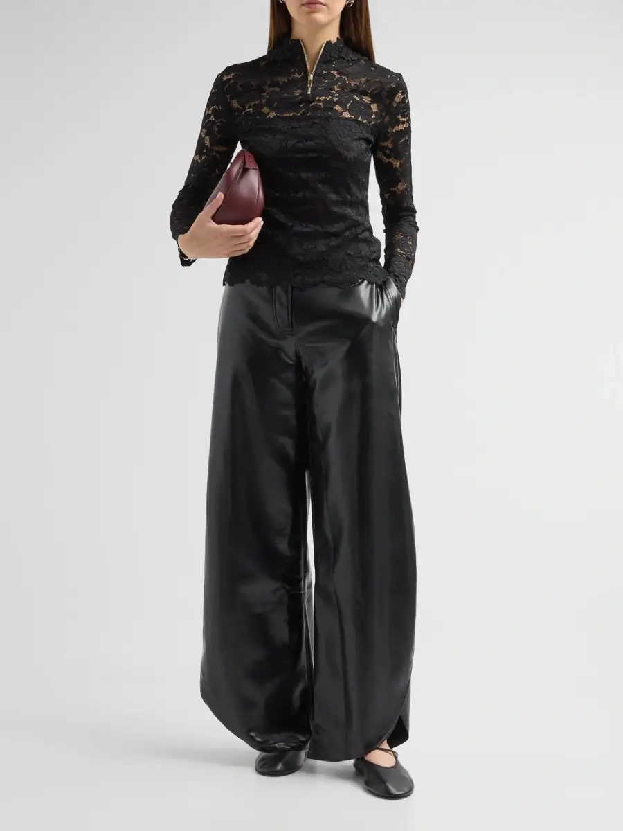 Generation Love Women's Keiko Faux-Leather Barrel-Leg Pants | Thumbnail 2