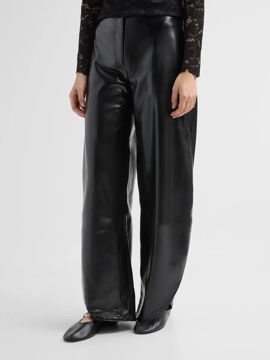Generation Love Women's Keiko Faux-Leather Barrel-Leg Pants | Thumbnail 4