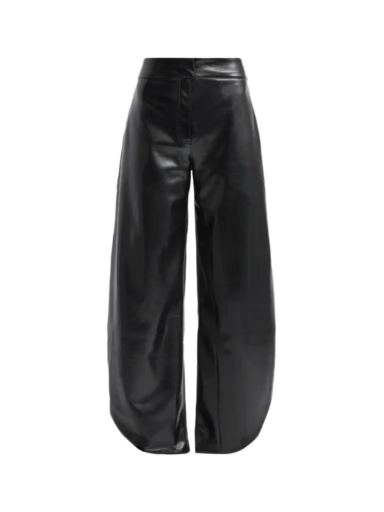 Women's Keiko Faux-Leather Barrel-Leg Pants Women's Keiko Faux-Leather Barrel-Leg Pants