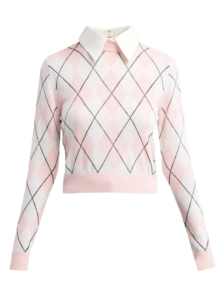 Women's Carolann Argyle Wool-Blend Sweater Women's Carolann Argyle Wool-Blend Sweater