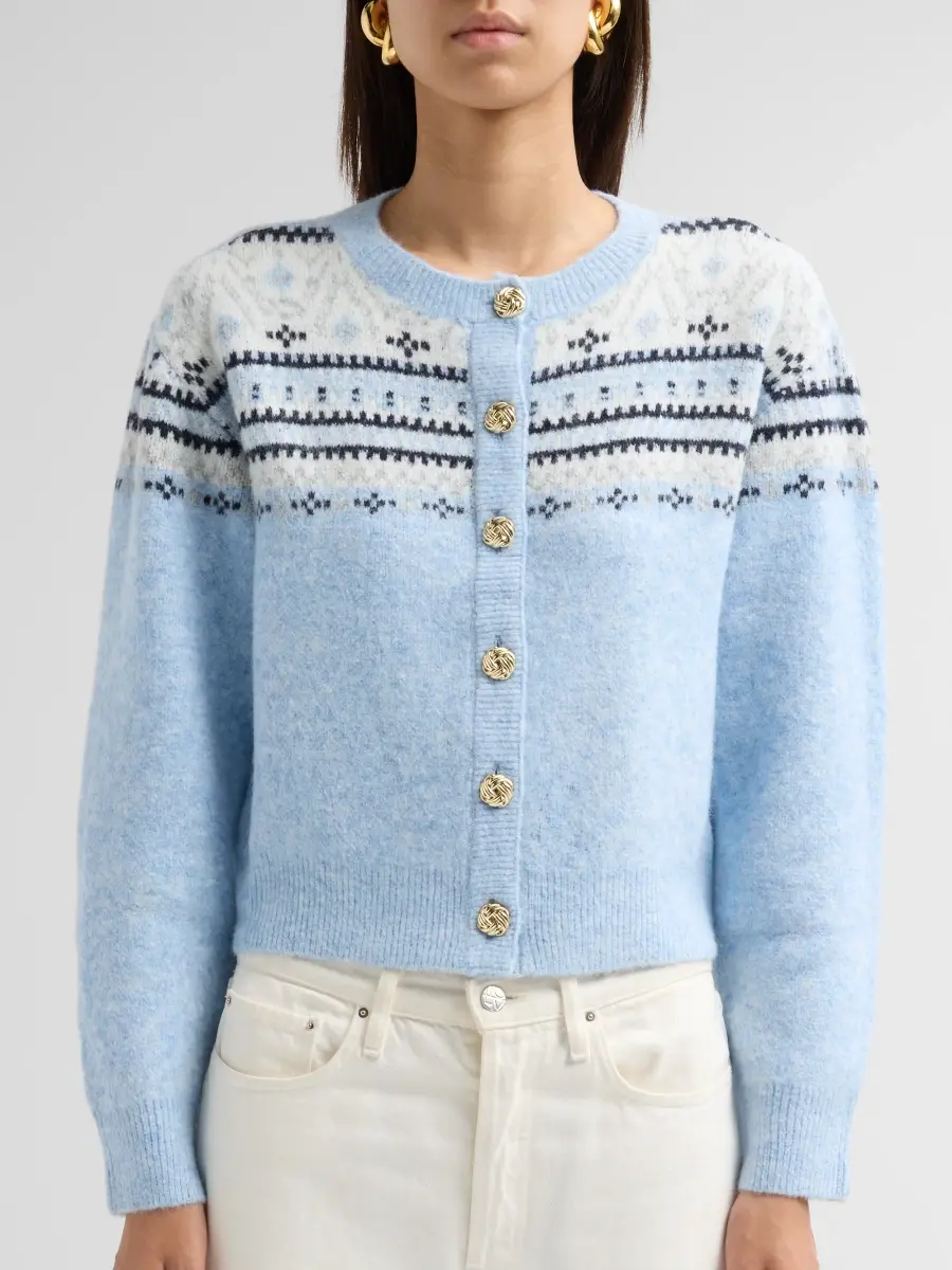 Generation Love Women's Hilda Fair Isle-Style Cardigan | Thumbnail 5 Generation Love Women's Hilda Fair Isle-Style Cardigan | Thumbnail 5