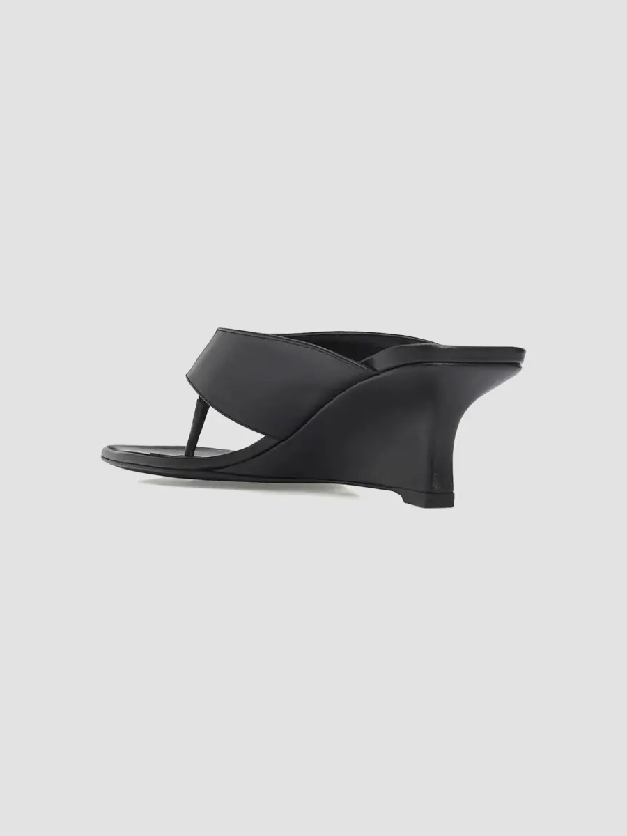 Stuart Weitzman Women's Vinnie 50MM Leather Wedge Thong Sandals | Thumbnail 4 Stuart Weitzman Women's Vinnie 50MM Leather Wedge Thong Sandals | Thumbnail 4