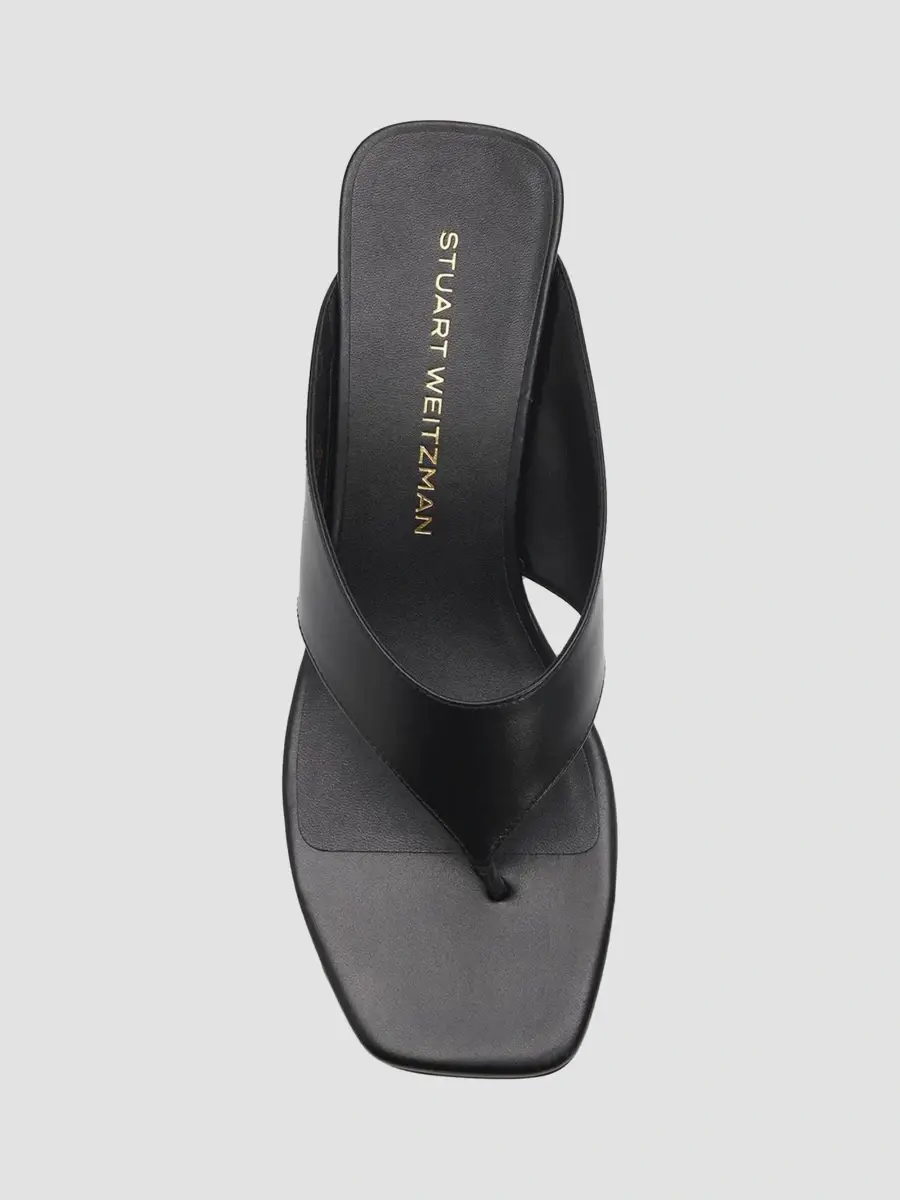 Stuart Weitzman Women's Vinnie 50MM Leather Wedge Thong Sandals | Thumbnail 5 Stuart Weitzman Women's Vinnie 50MM Leather Wedge Thong Sandals | Thumbnail 5