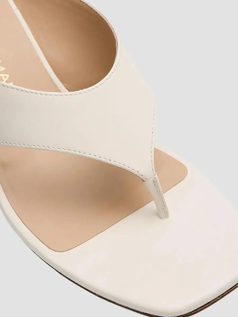 Stuart Weitzman Women's Vinnie 50MM Leather Wedge Thong Sandals | Thumbnail 6 Stuart Weitzman Women's Vinnie 50MM Leather Wedge Thong Sandals | Thumbnail 6