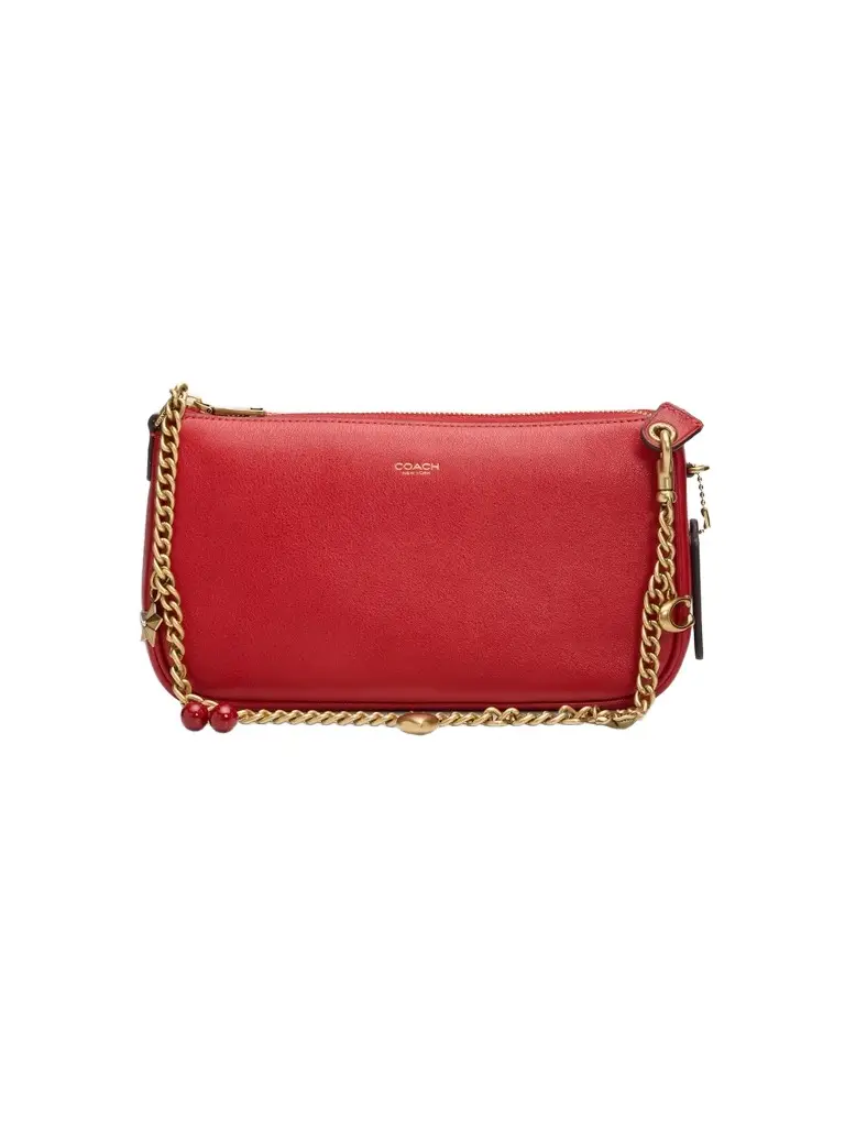 Coach Women's Plaza Charm Chain-Link Top Handle Bag