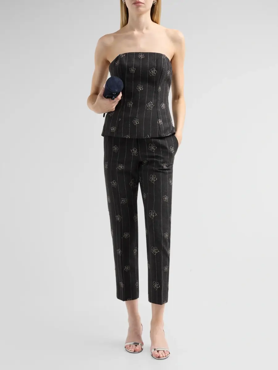 Milly Women's Aiden Embroidered Strapless Top | Thumbnail 2 Milly Women's Aiden Embroidered Strapless Top | Thumbnail 2