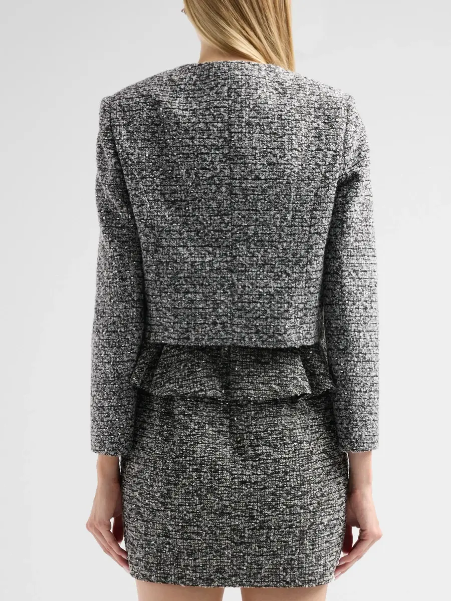 Milly Women's Selena Crop Jacket | Thumbnail 3 Milly Women's Selena Crop Jacket | Thumbnail 3