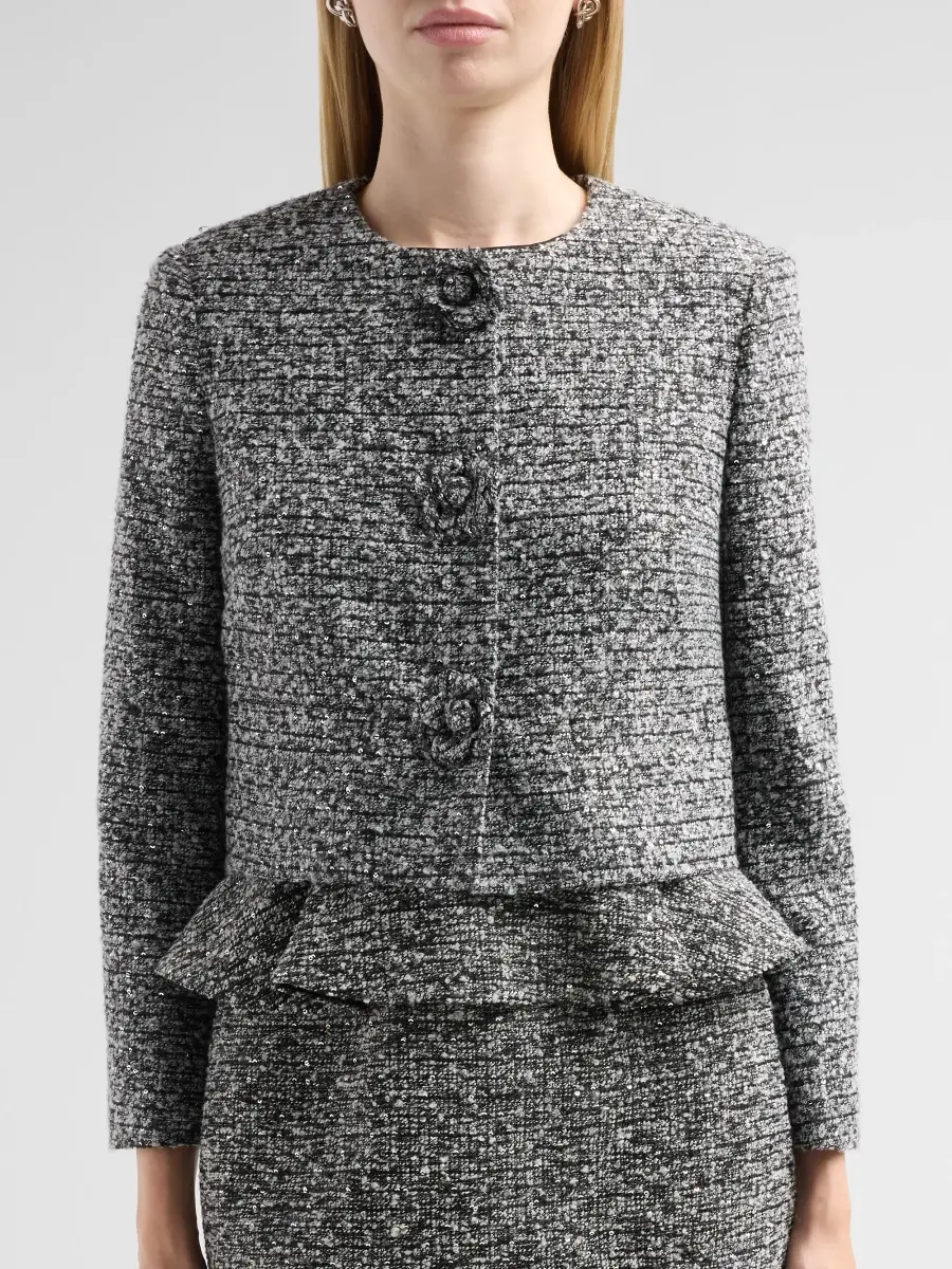 Milly Women's Selena Crop Jacket | Thumbnail 5 Milly Women's Selena Crop Jacket | Thumbnail 5