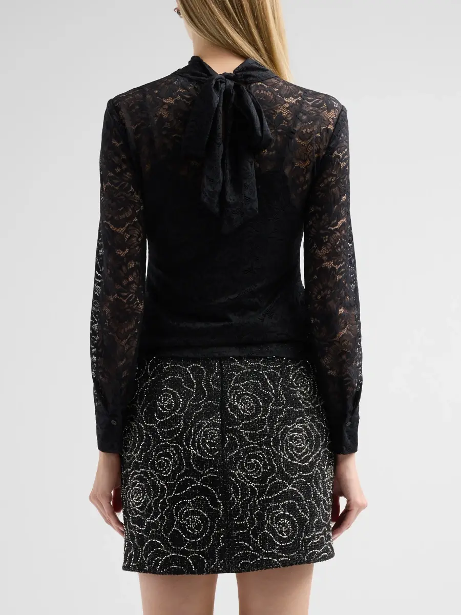 Milly Women's Raz Lace Tie Top | Thumbnail 3 Milly Women's Raz Lace Tie Top | Thumbnail 3