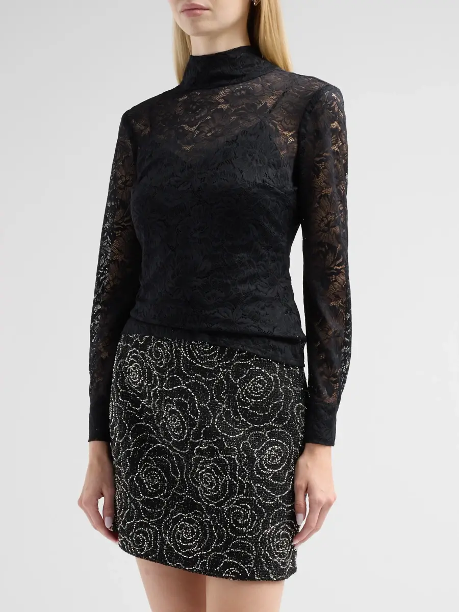 Milly Women's Raz Lace Tie Top | Thumbnail 4 Milly Women's Raz Lace Tie Top | Thumbnail 4