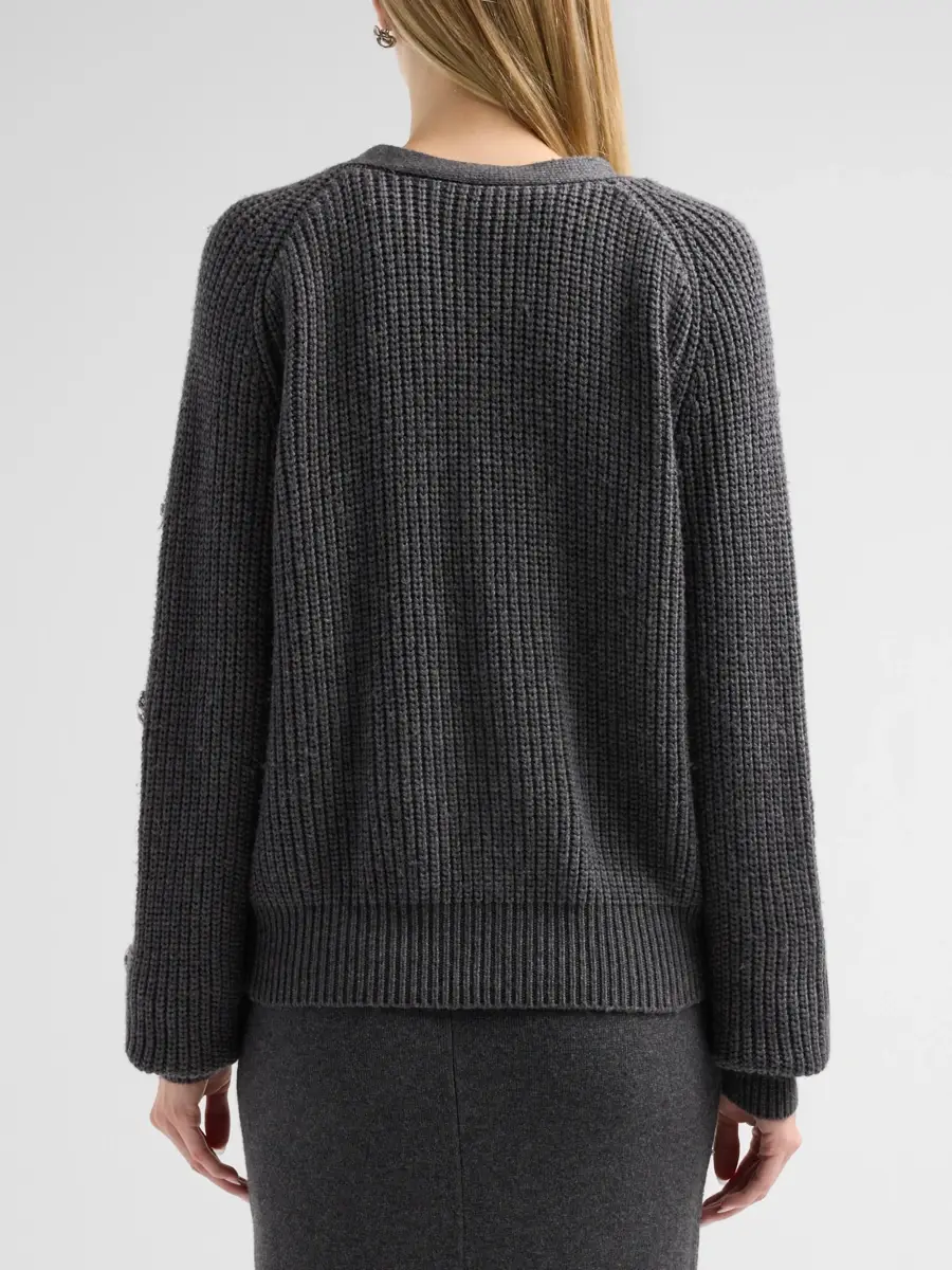 Milly Women's Ingrid Embellished Cardigan | Thumbnail 3 Milly Women's Ingrid Embellished Cardigan | Thumbnail 3