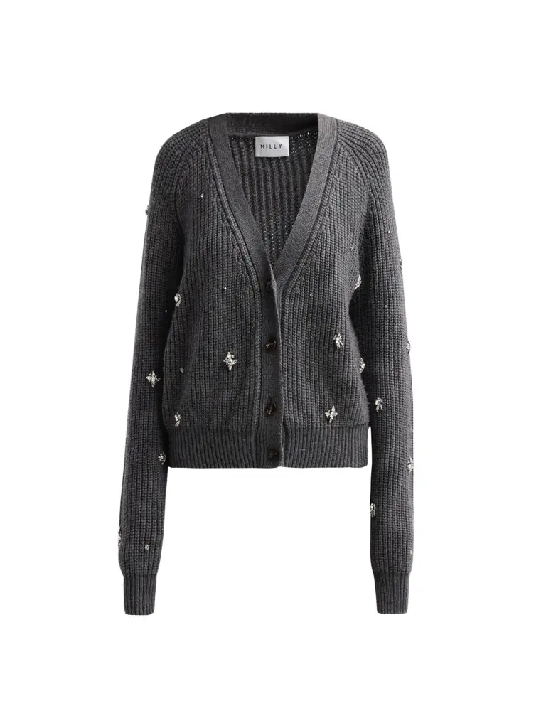 Milly Women's Ingrid Embellished Cardigan