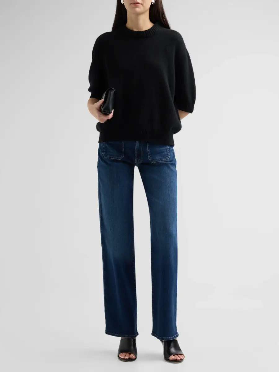 Mother Women's Maven Patch Pocket Sneak Jeans | Thumbnail 2