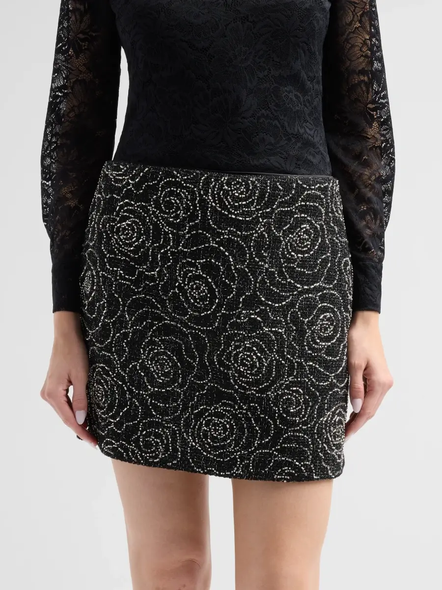 Milly Women's Lizzy Beaded Mini Skirt | Thumbnail 5 Milly Women's Lizzy Beaded Mini Skirt | Thumbnail 5
