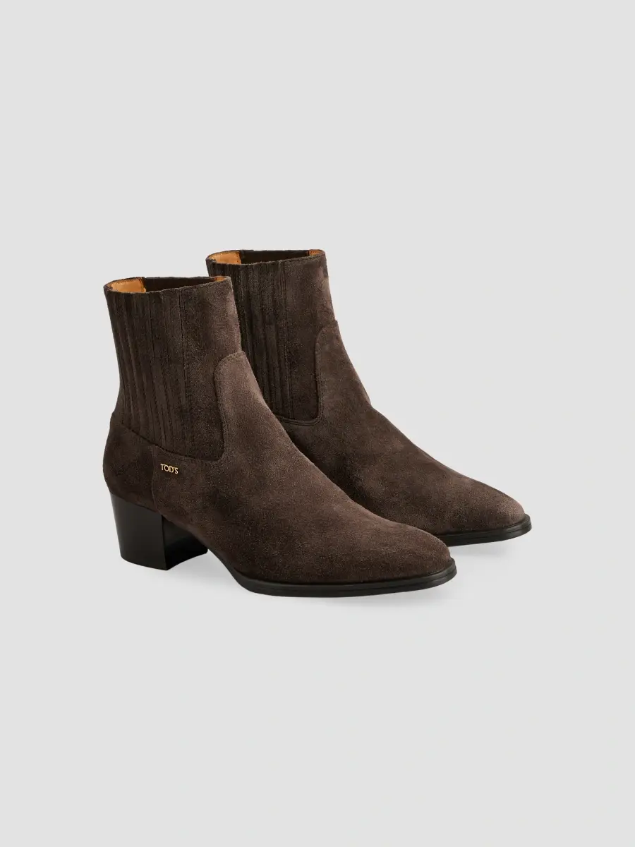 Tod's Women's 60MM Suede Ankle Boots | Thumbnail 2 Tod's Women's 60MM Suede Ankle Boots | Thumbnail 2