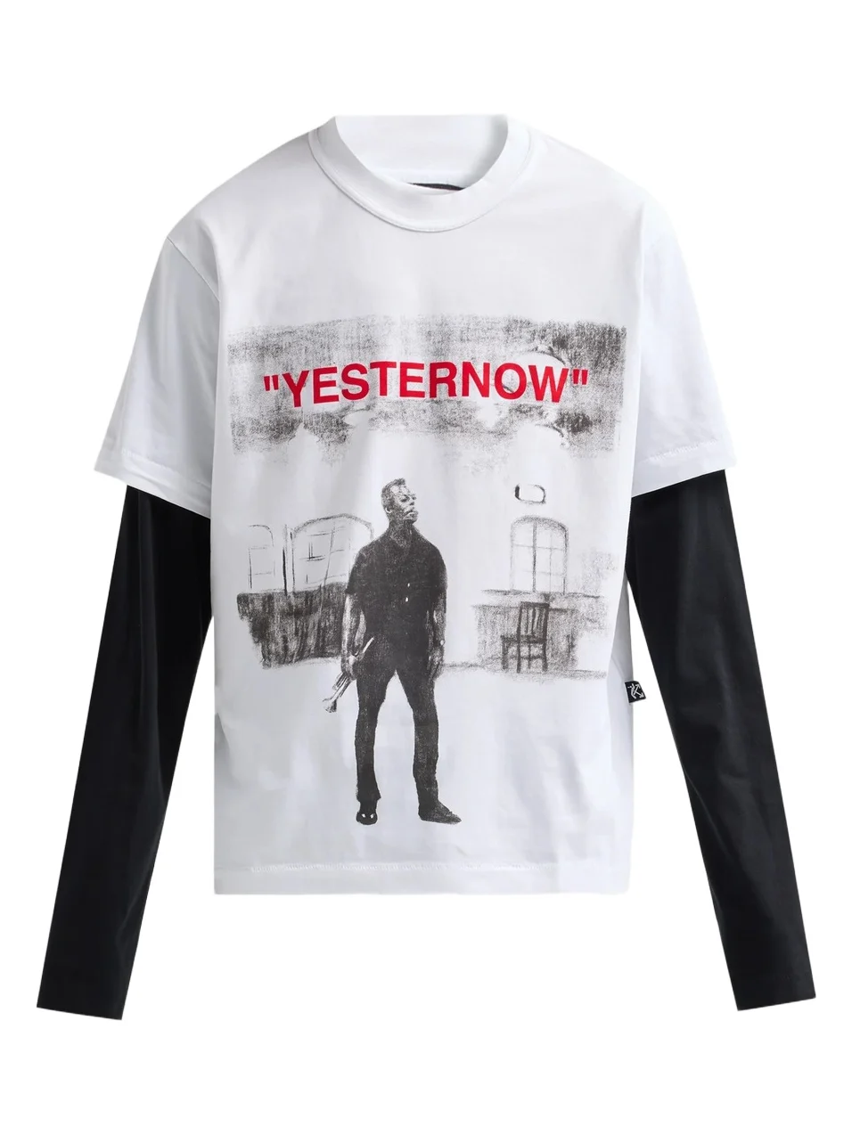 Men's Yesternow Double-Sleeve Crewneck T-Shirt Men's Yesternow Double-Sleeve Crewneck T-Shirt