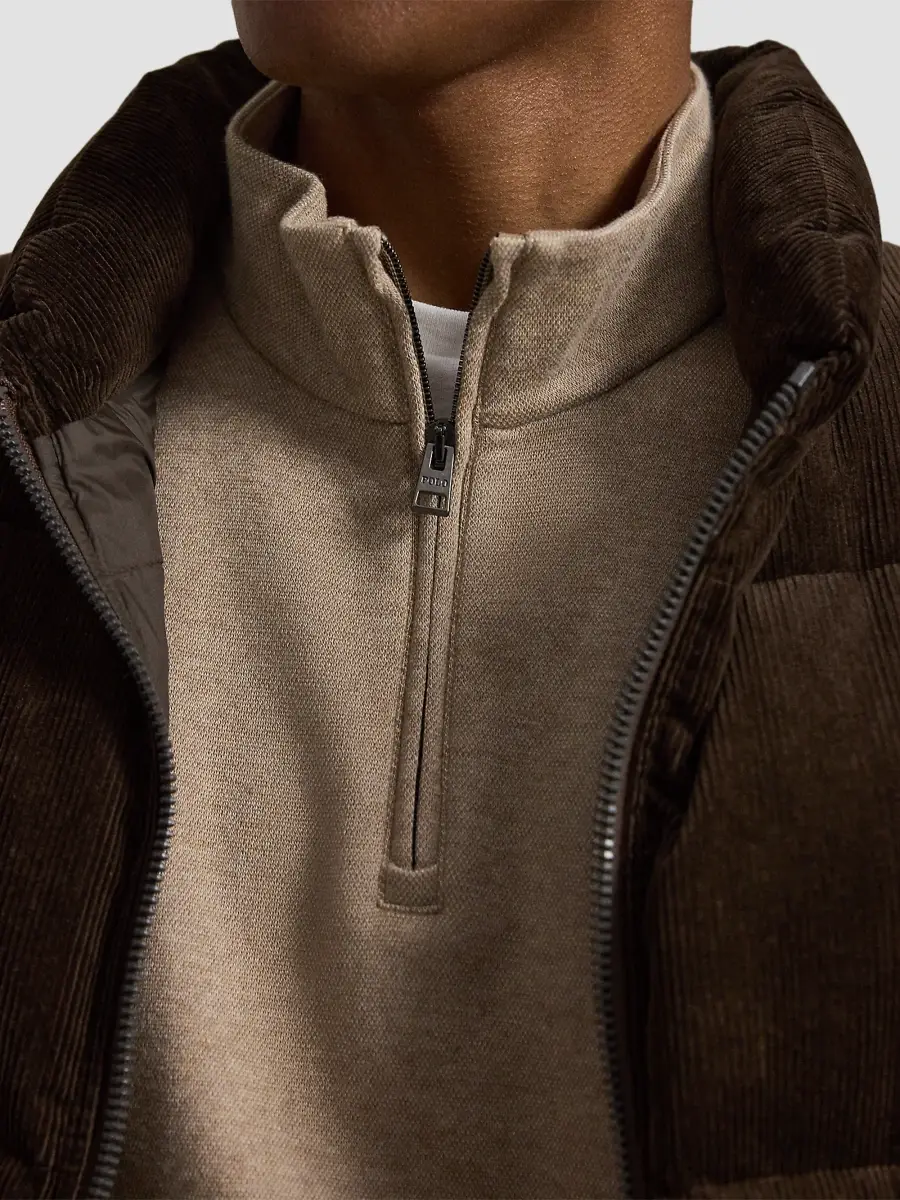 Polo Ralph Lauren Men's Luxury Textured Quarter-Zip Sweatshirt | Thumbnail 5 Polo Ralph Lauren Men's Luxury Textured Quarter-Zip Sweatshirt | Thumbnail 5