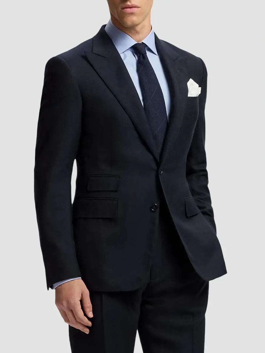 Ralph Lauren Purple Label Men's Brushed Cashmere Twill Tie | Thumbnail 3 Ralph Lauren Purple Label Men's Brushed Cashmere Twill Tie | Thumbnail 3