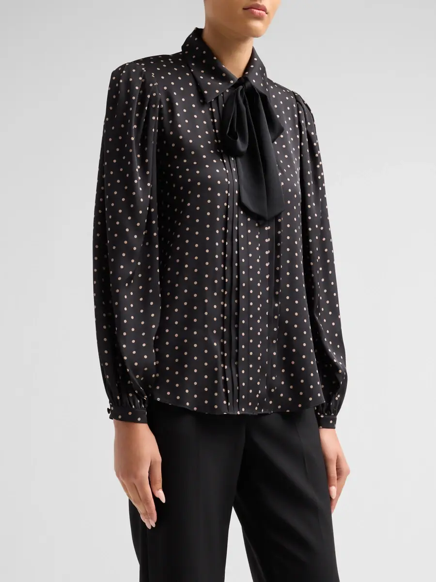 Kobi Halperin Women's Julian Polka Dot Silk-Blend Blouse | Thumbnail 4 Kobi Halperin Women's Julian Polka Dot Silk-Blend Blouse | Thumbnail 4